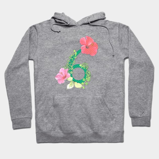 Hibiscus No.6 Hoodie by Skorretto